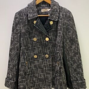 Tory Burch Black and White tweed jacket size 8, like new, tag $145
